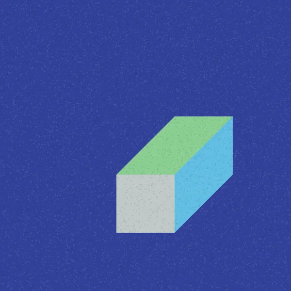 Soyut geometrik arkaplan. Edward Zajecs 2. Cubo 'nun 1971' deki uygulaması. Esasen 8 taştan oluşan bir Truchet fayans seti ve yerleştirme sanatı illüstrasyonu için kurallar 