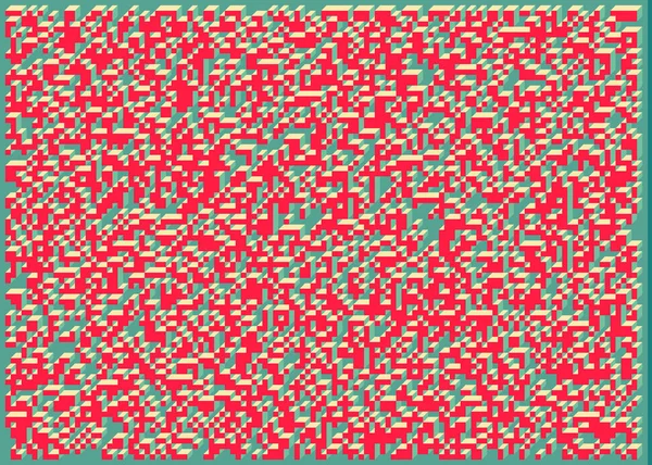 Implementación Edward Zajecs Cubo Desde 1971 Esencialmente Conjunto Baldosas Truchet — Vector de stock