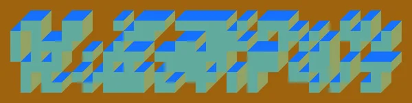 Abstract Geometric Background Implementation Edward Zajecs Cubo 1971 Essentially Truchet — стоковый вектор