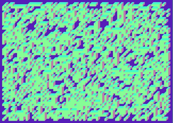 Edward Zajec 'in 1971' deki Il Cubo 'sunun uygulanması. Esasen 8 taştan oluşan bir Truchet fayans seti ve yerleştirme sanatı illüstrasyonu için kurallar