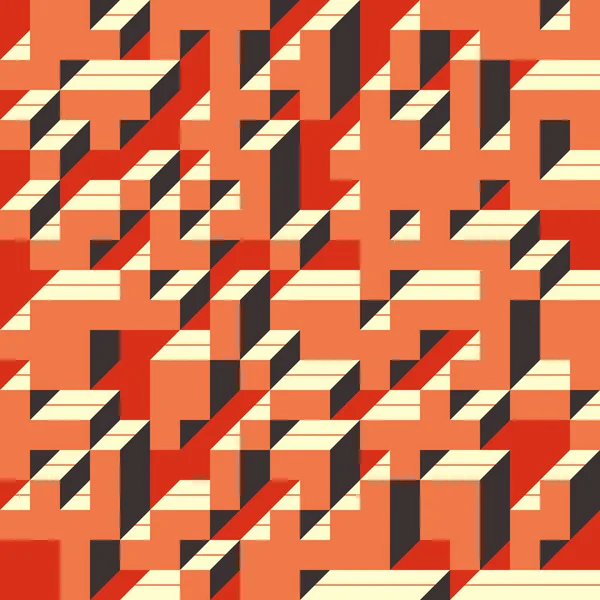 Edward Zajecs 2. Cubo 'nun 1971' deki uygulaması. Esasen 8 taştan oluşan bir Truchet fayans seti ve yerleştirme sanatı illüstrasyonu için kurallar  