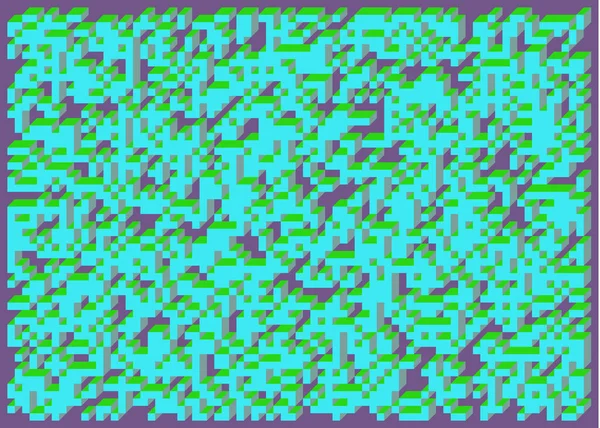 Edward Zajecs 2. Cubo 'nun 1971' deki uygulaması. Esasen 8 taştan oluşan bir Truchet fayans seti ve yerleştirme sanatı illüstrasyonu için kurallar 