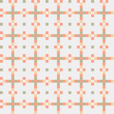 Soyut çapraz desenli üretken hesaplama sanatı çizimi