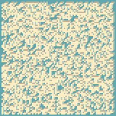 Soyut geometrik arkaplan. Edward Zajecs 2. Cubo 'nun 1971' deki uygulaması. Esasen 8 taştan oluşan bir Truchet fayans seti ve yerleştirme sanatı illüstrasyonu için kurallar 