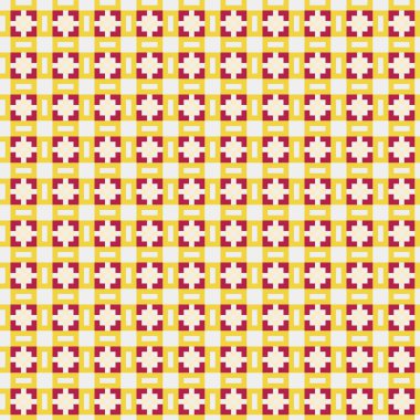 Soyut çapraz desenli üretken hesaplama sanatı çizimi