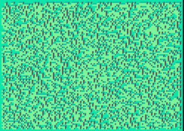 Edward Zajecs 2. Cubo 'nun 1971' deki uygulaması. Esasen 8 taştan oluşan bir Truchet fayans seti ve yerleştirme sanatı illüstrasyonu için kurallar 