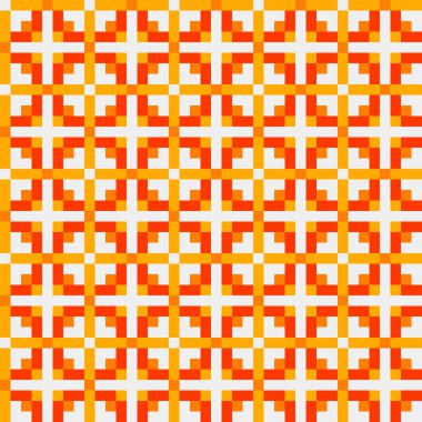 Soyut çapraz desenli üretken hesaplama sanatı çizimi