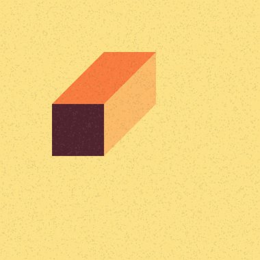 Soyut geometrik arkaplan. Edward Zajecs 2. Cubo 'nun 1971' deki uygulaması. Esasen 8 taştan oluşan bir Truchet fayans seti ve yerleştirme sanatı illüstrasyonu için kurallar 