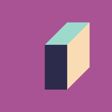 Edward Zajecs 2. Cubo 'nun 1971' deki uygulaması. Esasen 8 taştan oluşan bir Truchet fayans seti ve yerleştirme sanatı illüstrasyonu için kurallar  