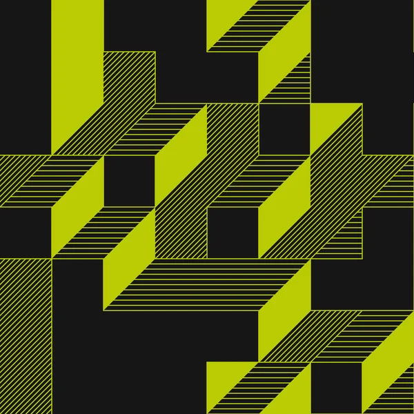 Edward Zajecs 2. Cubo 'nun 1971' deki uygulaması. Esasen 8 taştan oluşan bir Truchet fayans seti ve yerleştirme sanatı illüstrasyonu için kurallar  