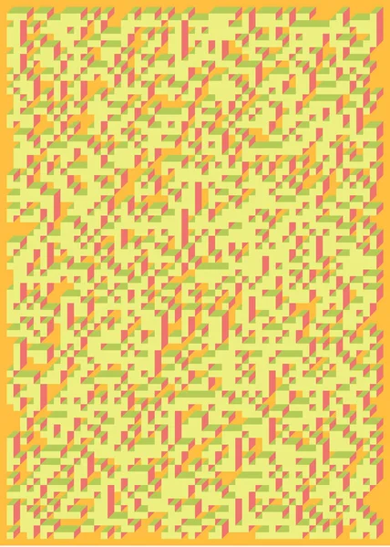 Edward Zajec 'in 1971' deki Il Cubo 'sunun uygulanması. Esasen 8 taştan oluşan bir Truchet fayans seti ve yerleştirme sanatı illüstrasyonu için kurallar