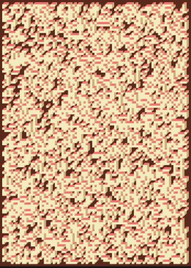 Edward Zajec 'in 1971' deki Il Cubo 'sunun uygulanması. Esasen 8 taştan oluşan bir Truchet fayans seti ve yerleştirme sanatı illüstrasyonu için kurallar