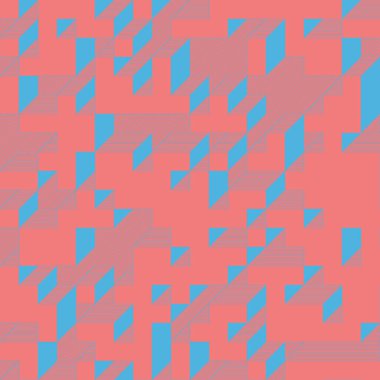 Edward Zajecs 2. Cubo 'nun 1971' deki uygulaması. Esasen 8 taştan oluşan bir Truchet fayans seti ve yerleştirme sanatı illüstrasyonu için kurallar 