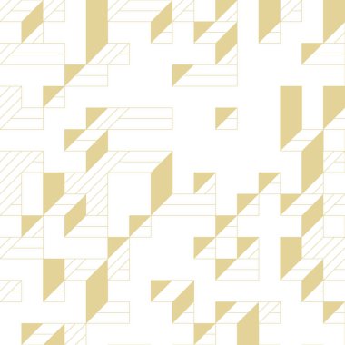 Edward Zajecs 2. Cubo 'nun 1971' deki uygulaması. Esasen 8 taştan oluşan bir Truchet fayans seti ve yerleştirme sanatı illüstrasyonu için kurallar 