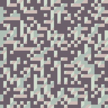 Edward Zajecs 2. Cubo 'nun 1971' deki uygulaması. Esasen 8 taştan oluşan bir Truchet fayans seti ve yerleştirme sanatı illüstrasyonu için kurallar  