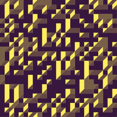 Edward Zajecs 2. Cubo 'nun 1971' deki uygulaması. Esasen 8 taştan oluşan bir Truchet fayans seti ve yerleştirme sanatı illüstrasyonu için kurallar 