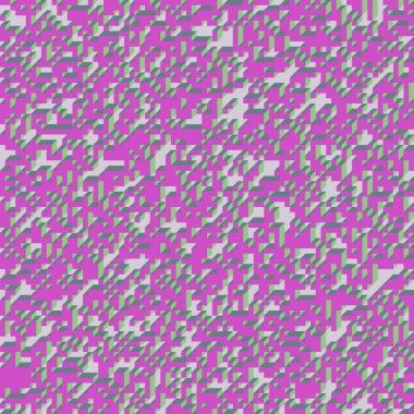 Edward Zajecs 2. Cubo 'nun 1971' deki uygulaması. Esasen 8 taştan oluşan bir Truchet fayans seti ve yerleştirme sanatı illüstrasyonu için kurallar 