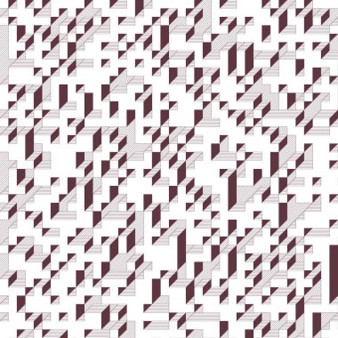 Edward Zajecs 2. Cubo 'nun 1971' deki uygulaması. Esasen 8 taştan oluşan bir Truchet fayans seti ve yerleştirme sanatı illüstrasyonu için kurallar 