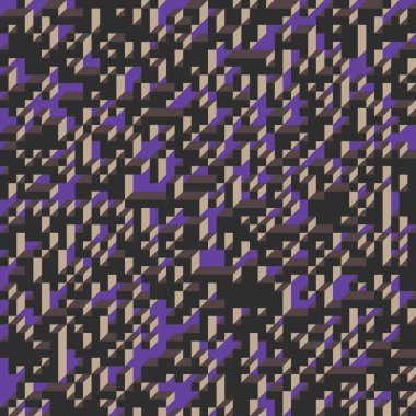 Edward Zajecs 2. Cubo 'nun 1971' deki uygulaması. Esasen 8 taştan oluşan bir Truchet fayans seti ve yerleştirme sanatı illüstrasyonu için kurallar 