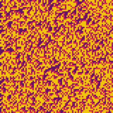 Soyut geometrik arkaplan. Edward Zajecs 2. Cubo 'nun 1971' deki uygulaması. Esasen 8 taştan oluşan bir Truchet fayans seti ve yerleştirme sanatı illüstrasyonu için kurallar 