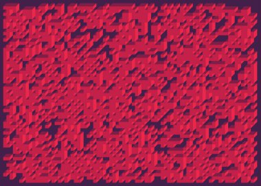 Edward Zajec 'in 1971' deki Il Cubo 'sunun uygulanması. Esasen 8 taştan oluşan bir Truchet fayans seti ve yerleştirme sanatı illüstrasyonu için kurallar