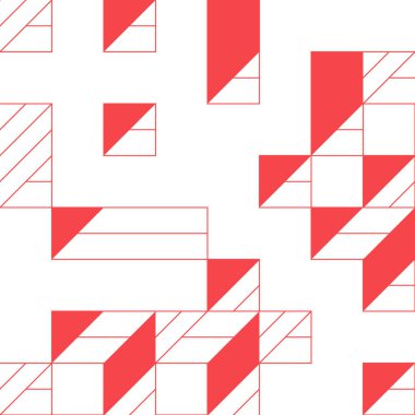 Edward Zajecs 2. Cubo 'nun 1971' deki uygulaması. Esasen 8 taştan oluşan bir Truchet fayans seti ve yerleştirme sanatı illüstrasyonu için kurallar 