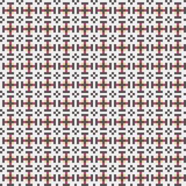 Soyut çapraz desenli üretken hesaplama sanatı çizimi