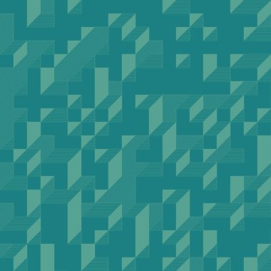 Edward Zajecs 2. Cubo 'nun 1971' deki uygulaması. Esasen 8 taştan oluşan bir Truchet fayans seti ve yerleştirme sanatı illüstrasyonu için kurallar 