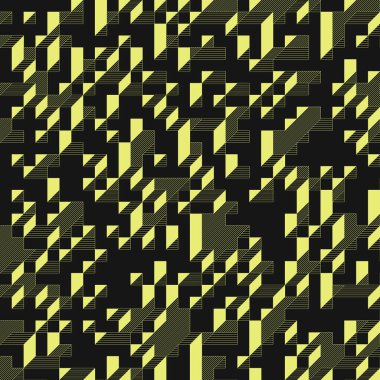 Edward Zajecs 2. Cubo 'nun 1971' deki uygulaması. Esasen 8 taştan oluşan bir Truchet fayans seti ve yerleştirme sanatı illüstrasyonu için kurallar 