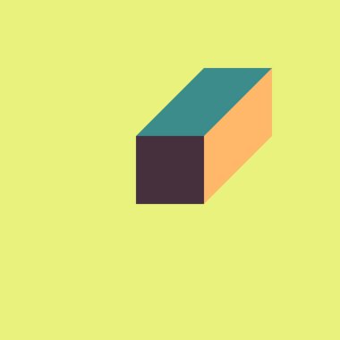 Soyut geometrik arkaplan. Edward Zajecs 2. Cubo 'nun 1971' deki uygulaması. Esasen 8 taştan oluşan bir Truchet fayans seti ve yerleştirme sanatı illüstrasyonu için kurallar 