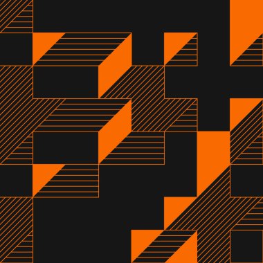 Edward Zajecs 2. Cubo 'nun 1971' deki uygulaması. Esasen 8 taştan oluşan bir Truchet fayans seti ve yerleştirme sanatı illüstrasyonu için kurallar 