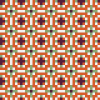 Soyut çapraz desenli üretken hesaplama sanatı çizimi