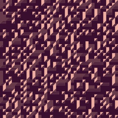 Edward Zajecs 2. Cubo 'nun 1971' deki uygulaması. Esasen 8 taştan oluşan bir Truchet fayans seti ve yerleştirme sanatı illüstrasyonu için kurallar 