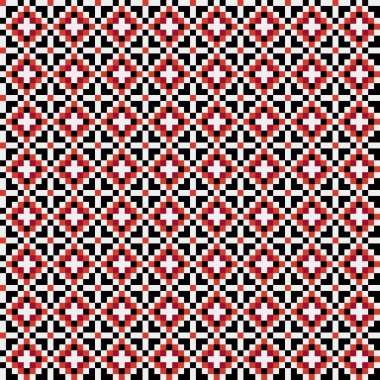 Soyut çapraz desenli üretken hesaplama sanatı çizimi