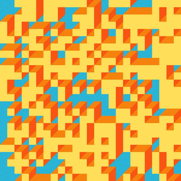 Edward Zajecs 2. Cubo 'nun 1971' deki uygulaması. Esasen 8 taştan oluşan bir Truchet fayans seti ve yerleştirme sanatı illüstrasyonu için kurallar 