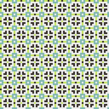 Soyut çapraz desenli üretken hesaplama sanatı çizimi