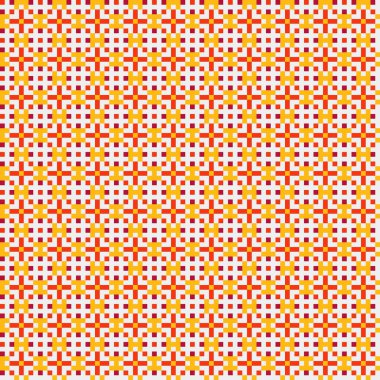 Soyut çapraz desenli üretken hesaplama sanatı çizimi