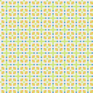 Soyut çapraz desenli üretken hesaplama sanatı çizimi