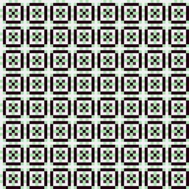 Soyut çapraz desenli üretken hesaplama sanatı çizimi