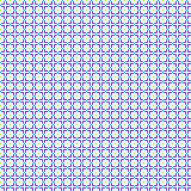 Soyut çapraz desenli üretken hesaplama sanatı çizimi