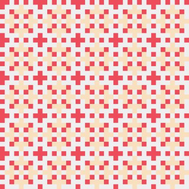 Soyut çapraz desenli üretken hesaplama sanatı çizimi