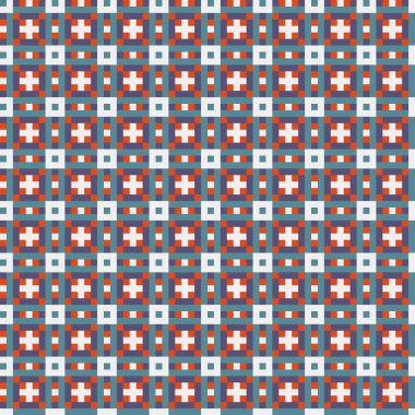 Soyut çapraz desenli üretken hesaplama sanatı çizimi