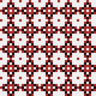 Soyut çapraz desenli üretken hesaplama sanatı çizimi