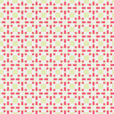 Soyut çapraz desenli üretken hesaplama sanatı çizimi