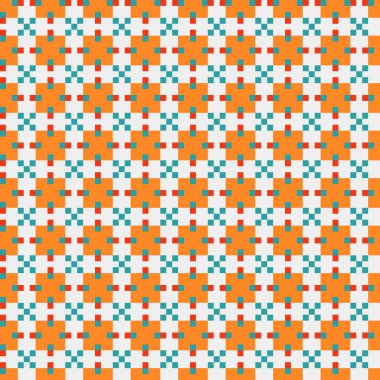 Soyut çapraz desenli üretken hesaplama sanatı çizimi