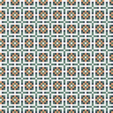 Soyut çapraz desenli üretken hesaplama sanatı çizimi