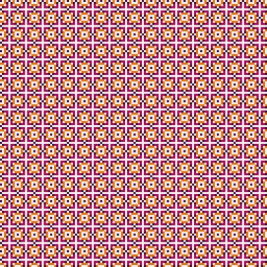 Soyut çapraz desenli üretken hesaplama sanatı çizimi