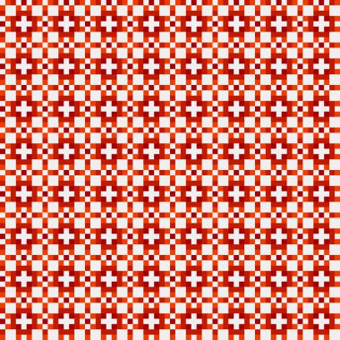 Soyut çapraz desenli üretken hesaplama sanatı çizimi