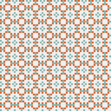 Soyut çapraz desenli üretken hesaplama sanatı çizimi