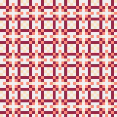 Soyut çapraz desenli üretken hesaplama sanatı çizimi